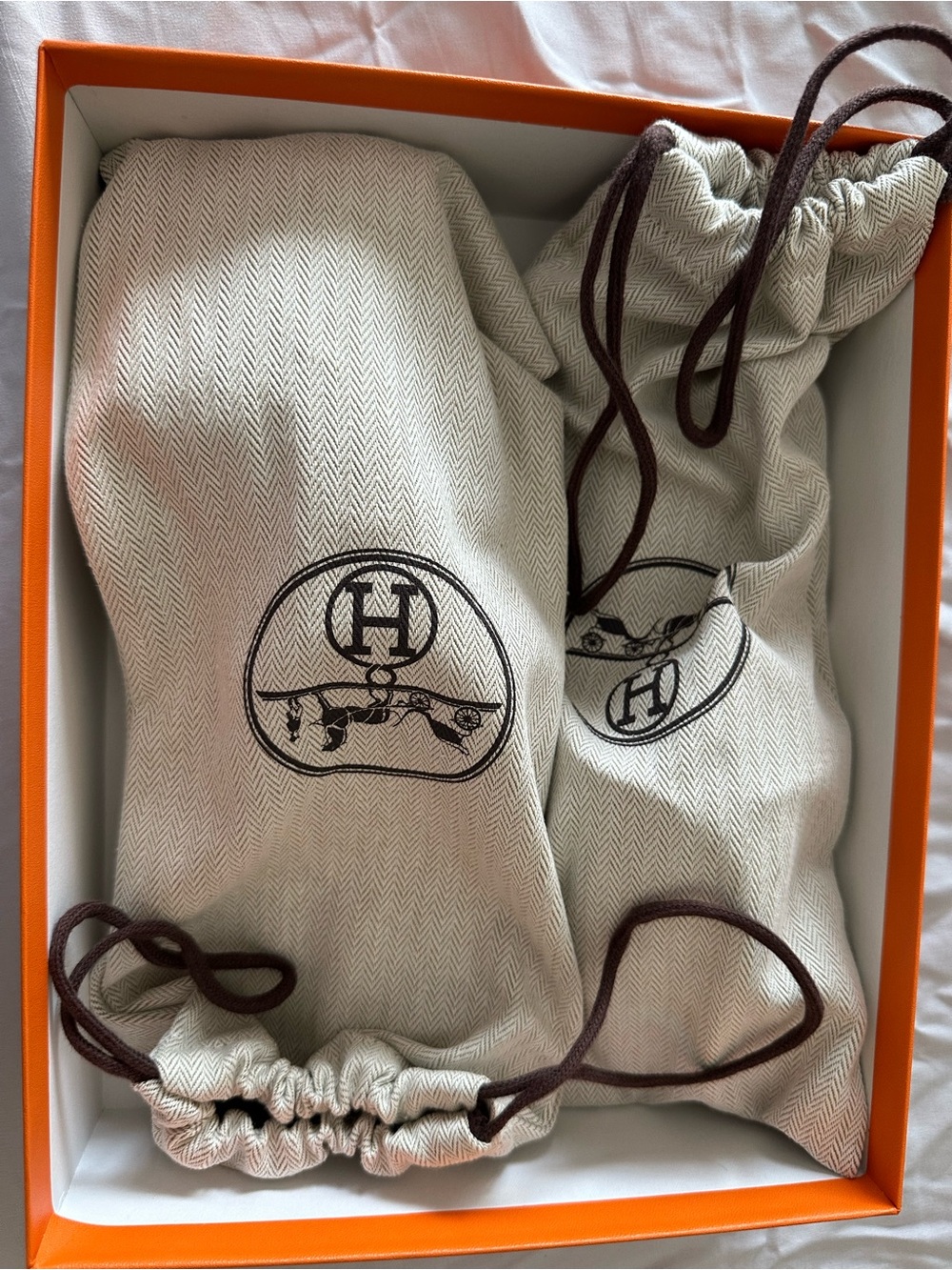 Hermes Lilac Oran Slide Sandals - Picture 9 of 9